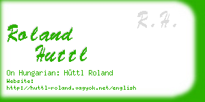 roland huttl business card