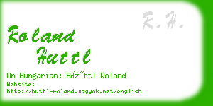 roland huttl business card